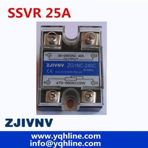 220V AC Single Phase Solid State Regulator SSVR 25A 2W Resistance Value Of The Voltage Regulator Module ZG1NC-225C
