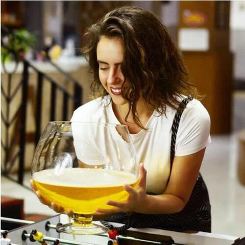 2L High Capacity Beer Cup Transparent Wine Glass For Party Wine Bar Accessories