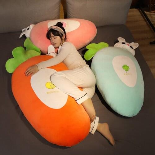Cute Simulation Carrot Plant Plush Toy Stuffed Carrot Stuffed With Down Cotton Super Soft Pillow Lovely Gift For Girl