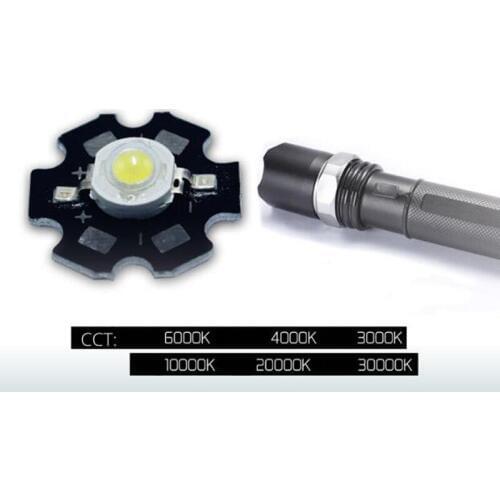 1w 3W LED lamp High power bead Light chip weld heat sink white 3000k 4000k 6000k 10000k 20000k 30000k bulb Free shipping 100pcs