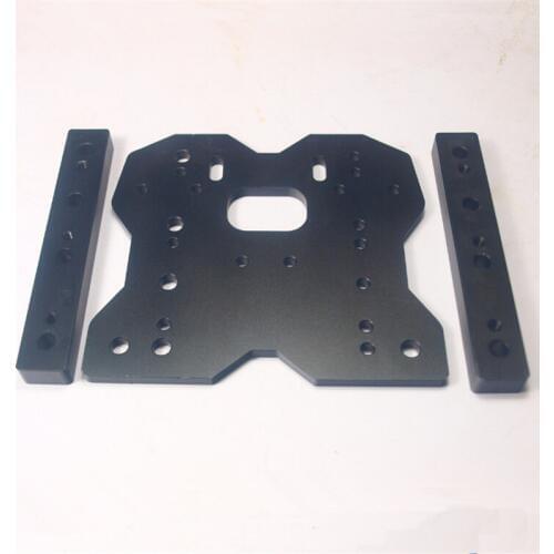 SWMAKER Openbuilds OX CNC milling machine Upgrade version DIY parts Tall 4-Wheel X plate and Tall Spacer Blocks *2 black color