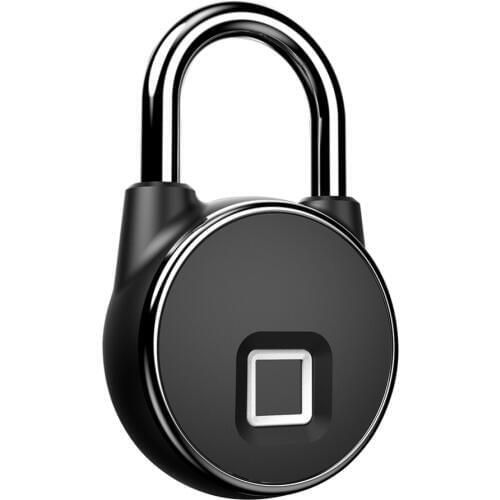 Smart Micro USB Rechargeable Smart Keyless Fingerprint Lock IP65 Waterproof Anti Theft Security Padlock Door Luggage Case Lock
