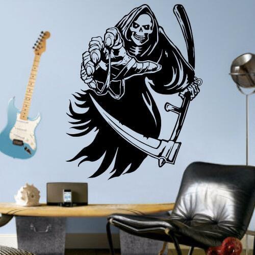 Halloween Witch Pattern Family Home Decor Removable Wall Stickers for Living Room Bedroom Vinyl Art Decals Wallpaper YY223