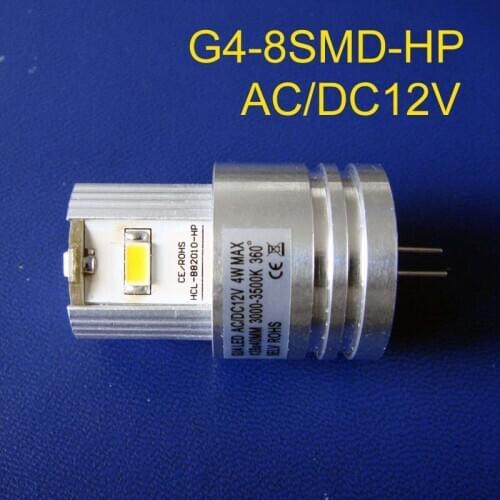 High quality,12V 4W G4 led lamp,G4 led lights,G4 led reading lights,GU4 12v,G4 bulb,G4 Led,AC12V G4 Light,free shipping 20pc/lot