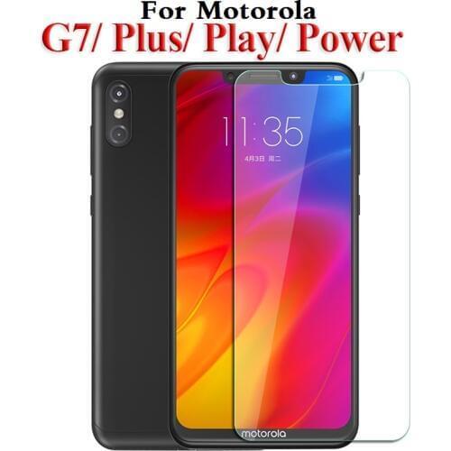 Tempered Glass On For Motorola G7 plus play power Screen Protector For Moto g7plus g7play motog7 G6 Protective Glas Film 9H