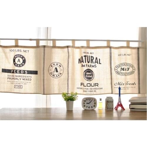 Kitchen Curtain Vintage Style Valances Kitchen Short Curtains Cotton Window Valances Increase Privacy