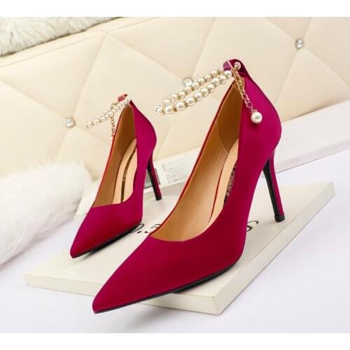 2020 Spring Luxury Women Glitter Rhinestone Thin High Heels Pumps Spell color Crystal Cinderella Wedding Shoes Plus Size