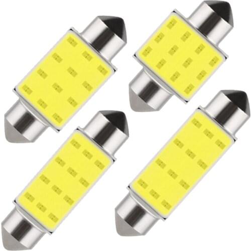 1 PCS Car LED Bulb C10W C5W Festoon LED COB 31mm 36mm 39mm 41mm 12V Whtit Car Interior Dome Reading Light License Plate Lamp