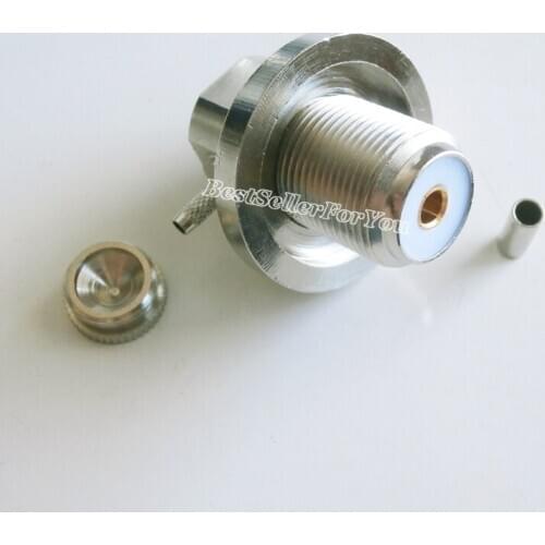 1Piece UHF SO-239 Female SO239 For Radio Solder RG316 RG174 LMR100 Right Angle Connector