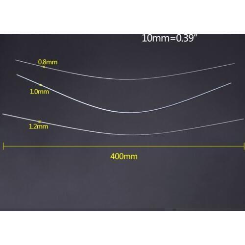 10 Pcs/Set Fishing Float Tail DIY Floats Hollow 0.8/1/1.2mm Inner Diameter Thicken Tackle Tube Transparent Rigging Accessories