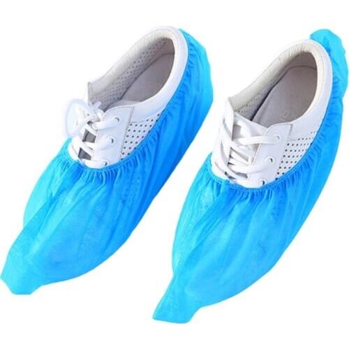 100Pcs Disposable Shoe Cover Dustproof Non-Slip Dhoe Cover Children Students Adult Non-Woven Shoe Cover Household Foot Cover
