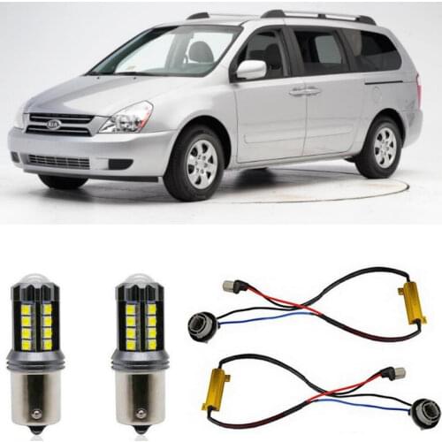 Fog lamps for Kia SEDONA Mk2 VQ Stop lamp Reverse Back up bulb Front Rear Turn Signal error free 2pc