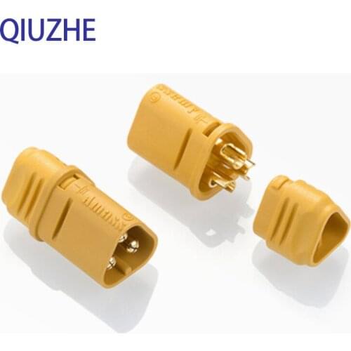 5PCS Amass MT30 Gold-Plated Connector Male Female Plug Circuit Board For RC Lithium Battery Aircraft Drone Vehicle Ship Parts