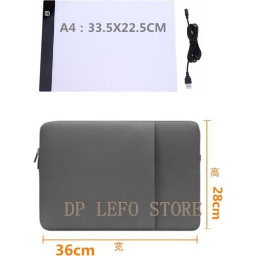A4 LED Light Pad for Diamond Painting, USB Powered Light Board Kit, Adjustable Brightness with Detachable Stand and Clips