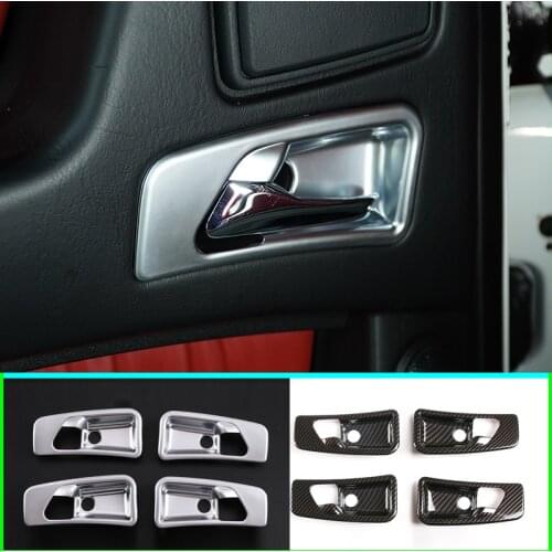 Car Styling For Mercedes Benz G Class W463 07-18ABS Chrome Car inner door handle bowl decoration cover Stickers Auto Accessories