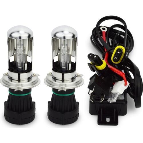 AC 55w bi xenon H4 Bi-xenon Hi/Lo HID BIXENON REPLACEMENT Bulbs Headlight 4300K 5000K 6000K 8000K 10000K 12000K Relay Harness