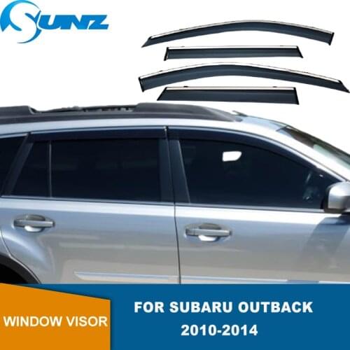 Side window deflectors rain guard For Subaru Outback 2010 2011 2012 2013 2014 Window Visor Vent Shades Rain Deflector Guard SUNZ