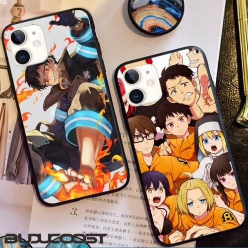 Hrmes Anime Fire Force Phone Case for iphone 11 Pro 11 Pro Max X XS XR XS MAX 8plus 7 6splus 5s se 7plus SE 2020 case