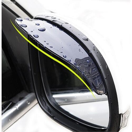 1Pair Car Back Mirror Eyebrow Rain Cover For LADA Priora Sedan sport Kalina Granta Vesta X-Ray XRay