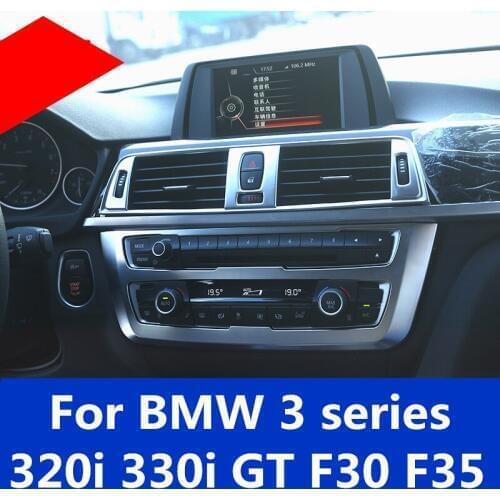 For BMW 3 series 320i 330i GT F30 F35 Middle Control multimedia Panel decoration paste Middle Control button frame decoration
