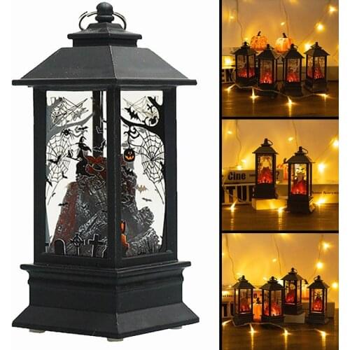 Hot Sale Halloween Hanging Lantern Simulated Charcoal Fireplace Light Portable Risk Free Festival Ornament Lamp For Home Office