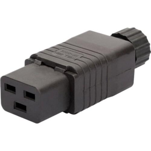 IEC PDU UPS 16A 250VAC 320 C 19 plug, IEC C19 DIY plug conector Rewirable Socket