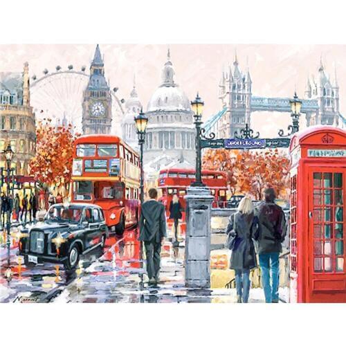 Full Square/Round Drill 5D DIY Diamond Painting "London Street" 3D Rhinestone Embroidery Cross Stitch 5D Home Decor