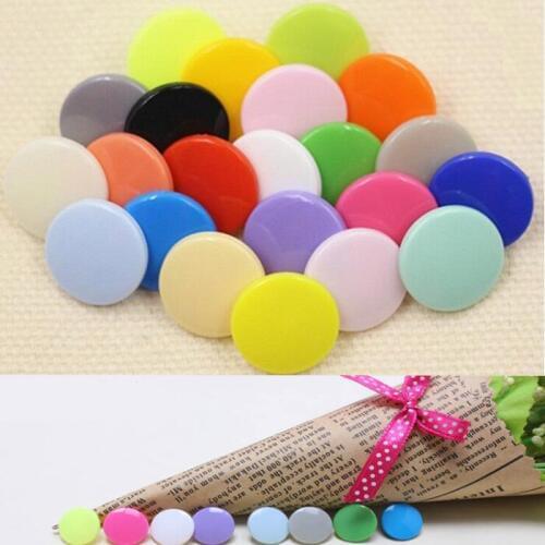 Arts Crafts 4in one Snap Buttons T3 10mm Fasteners Press Stud plastic resin for handmade Gift Box Scrapbook Craft DIY Sewing Wh