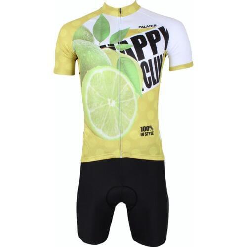 Beautiful Lemon printed Bicycle Clothes Sweat-absorbent Bike jerseys for boys short Sleeve for summer