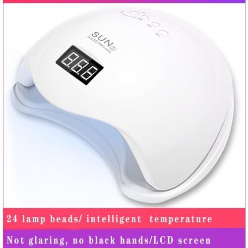 2019 New 48W SUN5 Lamp For Nail UV LED Nail Dryers Automatic Sensor LCD Time Display For Curing Gel Polish Nail Art Tool dfdf