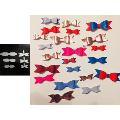 Best Seller Three Lovely Bows Low-cost Explosion Series Metal Cutting Dies Scrapbooking Album Paper DIY Cards Crafts New 2019