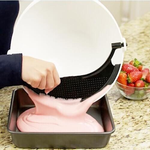 Wonderlife Multifunctional mixing bowl, salad bowl with scraper stirring drain bowl