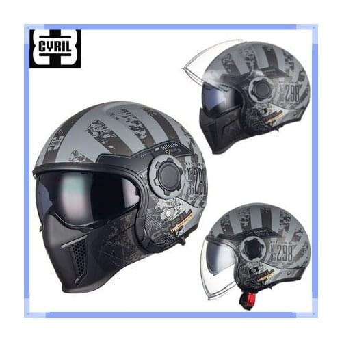New Free Shipping Off-road Motorcycle Helmet Modular Dual Visors Double Lens Motorcross Helmet Open Full Face Motocross Helmet