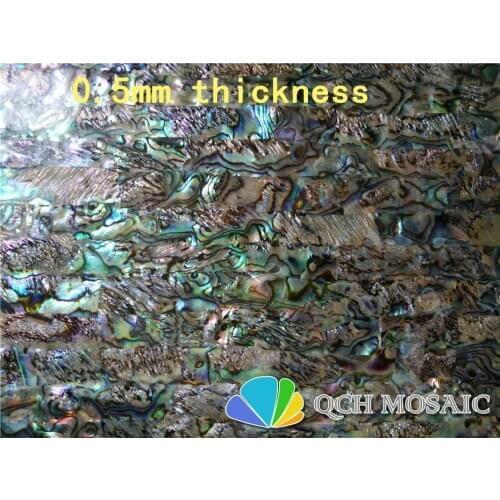 New Zealand abalone paua mother of pearl laminate sheet for musical instrument and wood inlay 10pcs/lot qch109 0.5mm thickness