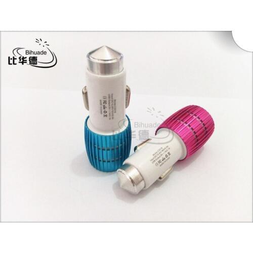 BIHUADE New Arrival Hot 2 Port Mini Dual USB 5V 2.1A Car Charger Adapter Bullet Universal Use