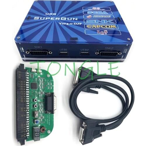 NEW JAMMA to USB Joypad & SNK DB15 Gamepad Super CBOX V4.0 With External Converter For Any JAMMA Arcade Game PCB SNK Motherboard