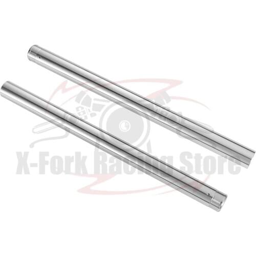 Front Fork Inner Tubes Pipes Bar Pair for Yamaha FZ6 2004-2007 2005 2006 43X590mm 5VX-23110-00