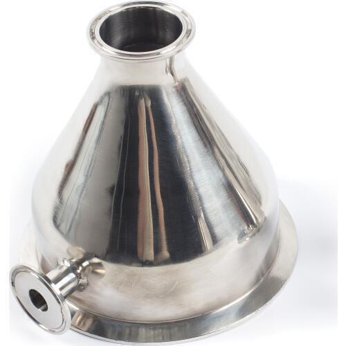 Clamp 4" x 6.5" x 1.5" 19mm Reducer .Sanitary Steel 304 . Height 110mm