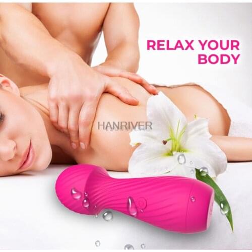 Personal Mini Wan Waterproof Massager Handheld Electric Magic Massager with 9 Vibration Modes Rechargeable Color Random