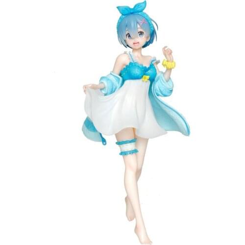From Zero Rem Pajamas 23Cm Cute Sweet Doll Japanese Anime Model Ornaments Collectibles Model Toys Anime toys gift