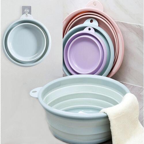 Portable Folding Washbasin Camping Travel Tourism Outdoor Foldable Bucket Basin Bathroom Wash Basin Household Laundry Tub