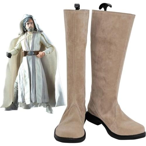 The Last Jedi Luke Skywalker Cosplay Boots Custom Made Shoes for Unisex Any Size