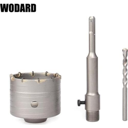 WODARD 200-500mm SDS Max Shank Concrete Core Drill Bit Hole Saw Electric Hollow Cement Stone Air Conditioner Tube Accessories