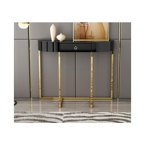 Light luxury and simple piano paint baking small door type porch platform arc bar table entrance hall cabinet porch