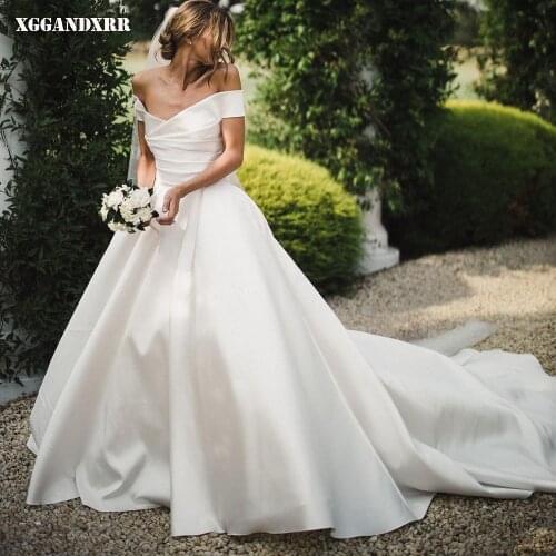 XGGandXRR Satin Wedding Dresses