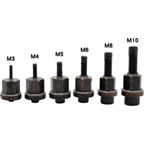 GTBL 6Pcs Hand Rivet Nut Head Nuts Simple Installation Manual Riveter Rivnut Tool Accessory for Nuts M3 M4 M5 M6 M8 M10