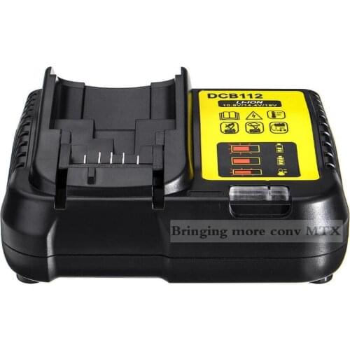 DCB112 Li-Ion Battery Charger For Dewalt 14.4V 18V 20V Dcb200 DCB205 Dcb140 Dcb141 battery safety charging 3A free shipping