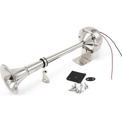 12V Single Trumpet Horn Marine Boat Air Horn 125dB Electric Air Horn for Car Truck Boat