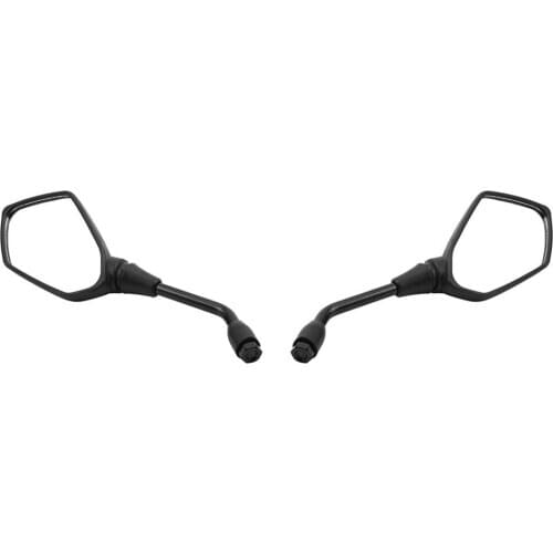 2pcs Universal Motorcycle Rearview Side Mirror Diamond Pentagonal Rearview Mirror for Motorbike Scooter 10mm