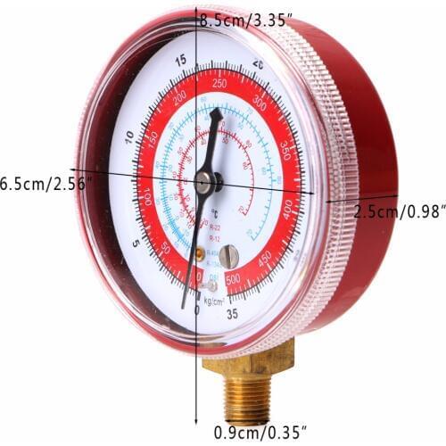 2017 Red Air Conditioner R404/R134A/R22 Refrigerant High Pressure Gauge PSI KPA